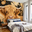 Papier peint adhésif auto-adhésif moderne pour la chambre à coucher L 69 po x l 96 po Peel and Stick