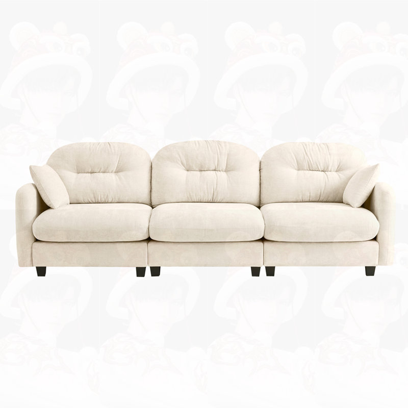 Canapé modulaire 3 places, 3, H 36,6 po x l 107 po x P 34,2 po, Beige