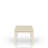 Table with Leaf - Whitewash