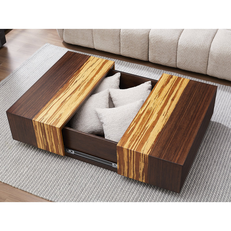 Dervin Coffee Table, 15" H x 40.5" W x 40.5" D