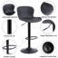 Swivel Upholstered Adjustable Height Counter Stool with Metal Frame-1919251598-1919251586