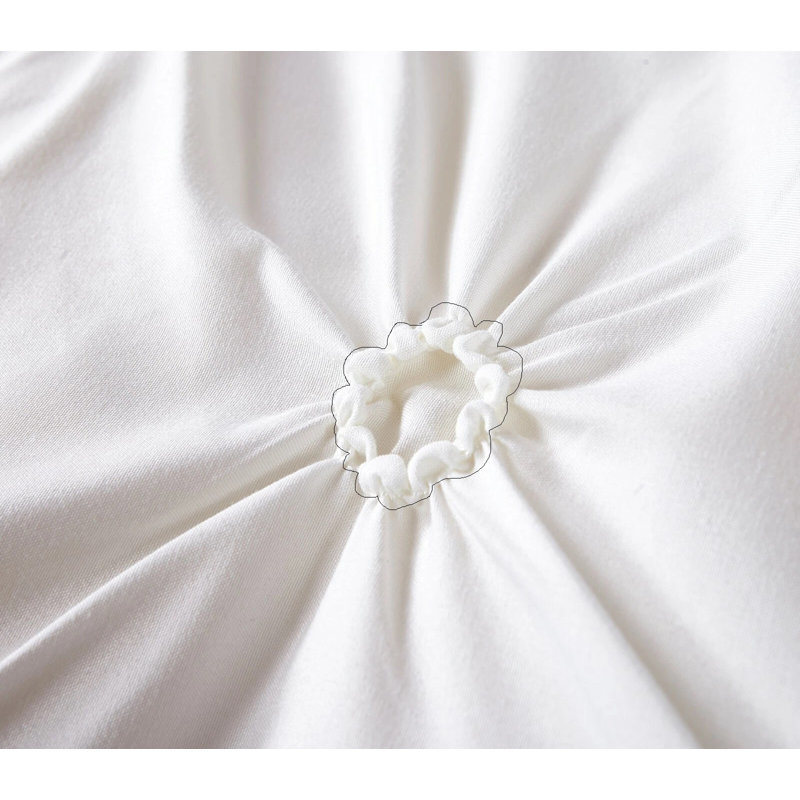 Bedspread with Pillow Shams Included, White