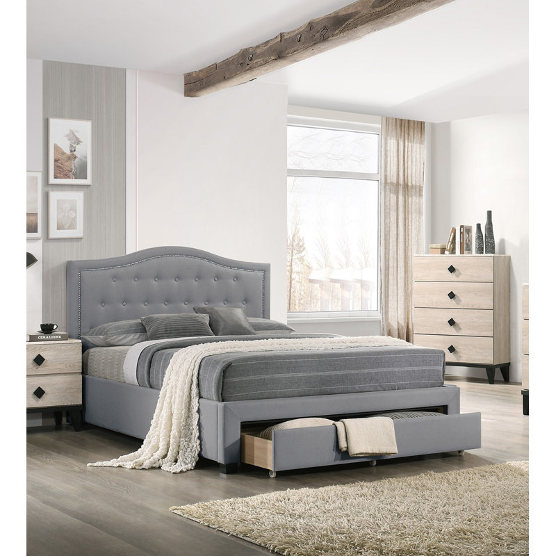 Tête de lit capitonnée 1Pc, Gris clair