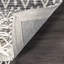 Tapis gris tissé à la main Parman-218890649