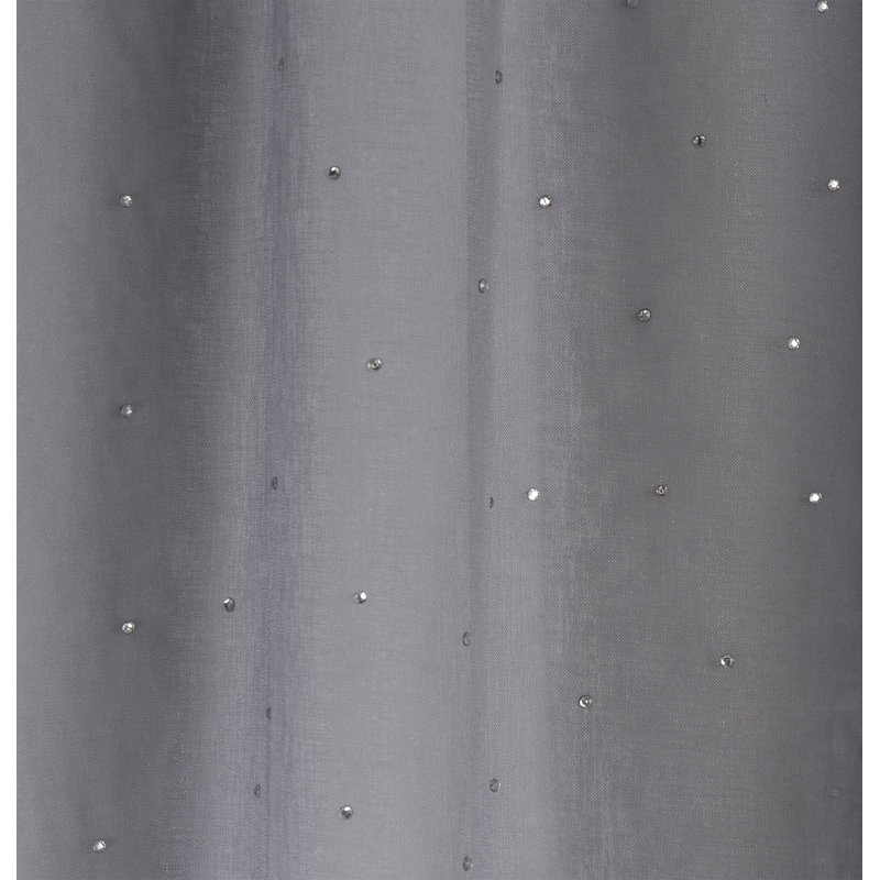 Adrijus Sheer Curtain, 138cm Width x 229cm Drop, Grey