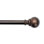 Darion Ball Finial Single Curtain Rod