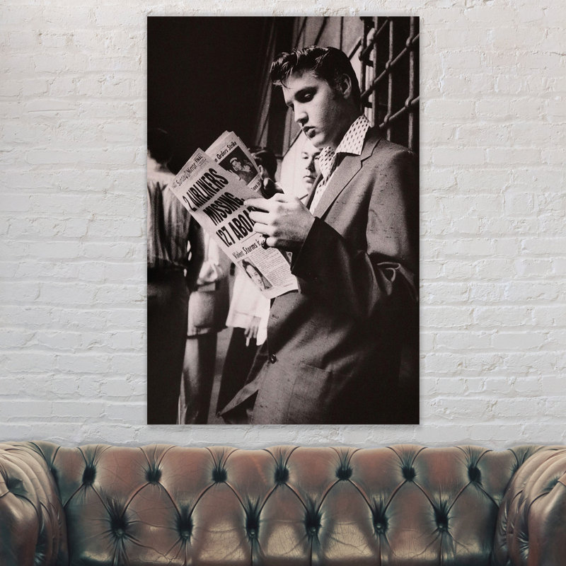 Ferrari Car Black - Wrapped Canvas Photograph, 61cm H x 41cm W x 4cm D