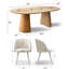 Ensemble de table de salle à manger extensible moderne de 47 à 83 po avec fauteuils rembourrés Modern-157072872-157072874