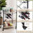 Wine Bottle & Glass Rack Brown+Black