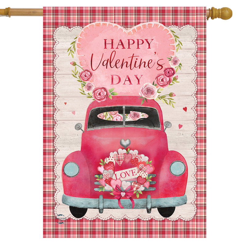 Valentines Love Pickup House, Saint-Valentin rose/beige