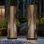 Dazzle 30'' Solar Powered Wicker Integrated LED Outdoor Floor Lamp Set Of 2