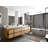 Cadge 84'' Double Bathroom Vanity with Quartz Top