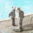 15.25''H Resin Two Kissing Frog Statue