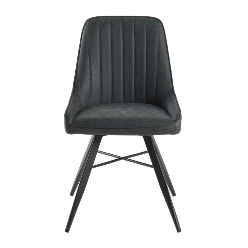 Chaise d'appoint en métal Wargo, Vert