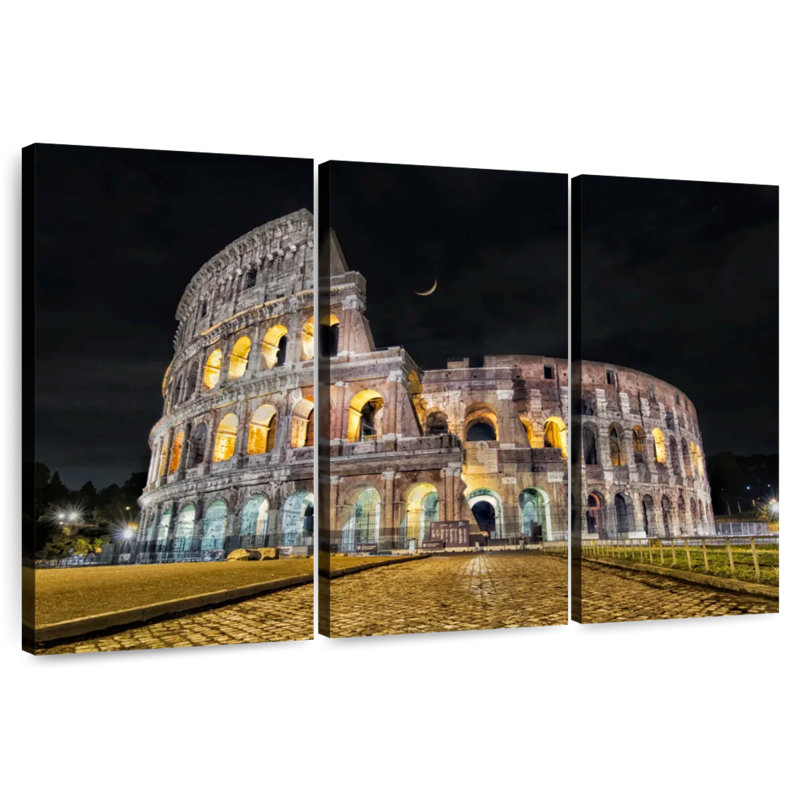 Lilie The Roman Coliseum After Dark, 24" H x 38" W