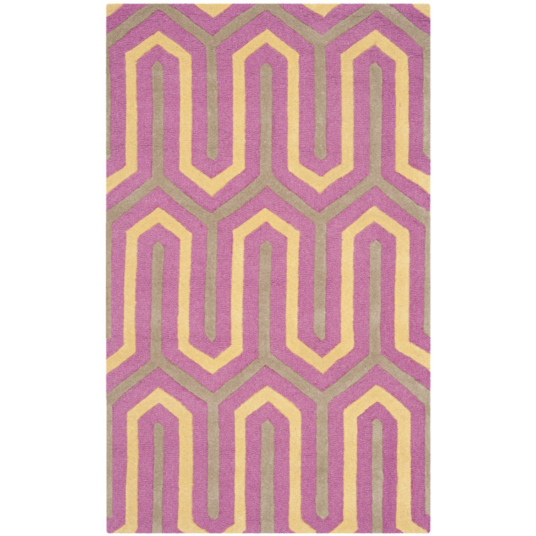 Deedgra Hand Tufted Wool Geometric Rug