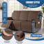  Wildee 2/3 Seat Waterproof Recliner Chair Cover Sofa Covers With Pocket-817025646-836872091