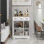 Buffet Farmhouse, 3 tiroirs / 3 portes pour la cuisine - blanc