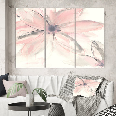 « rose shabby floral ii », reproduction d’image multi-pièces sur toile