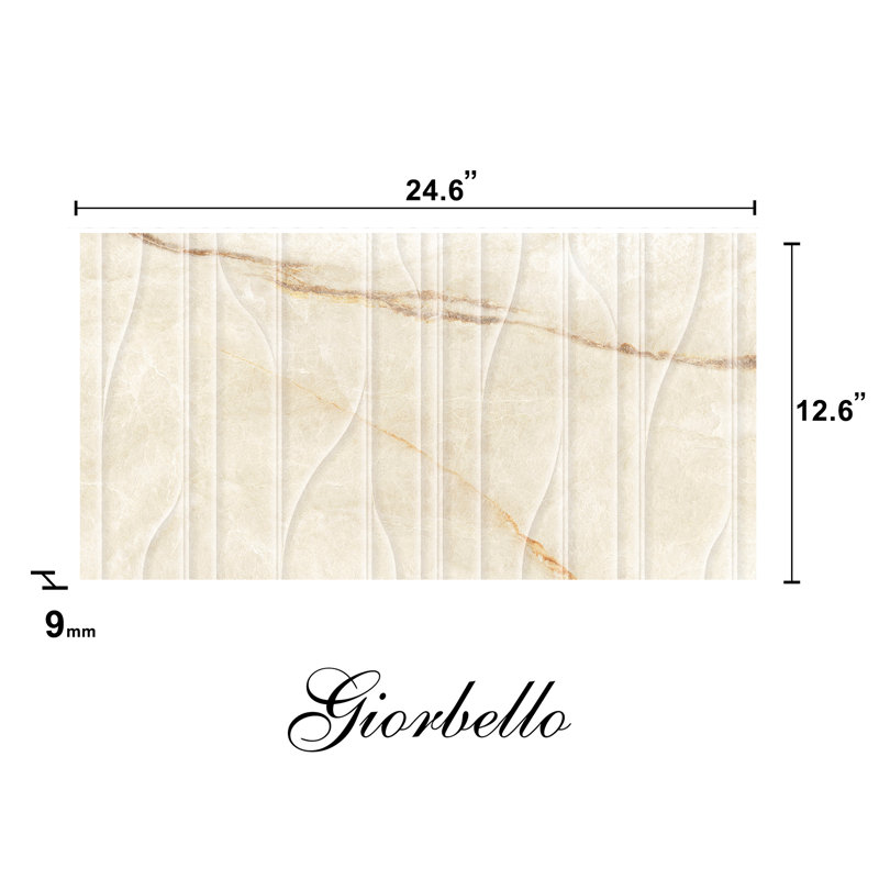 Carreau de mur en porcelaine mate onyx aspect espagnol 12 "x 24" (5 PCS, 10,76 pieds carrés / caisse)