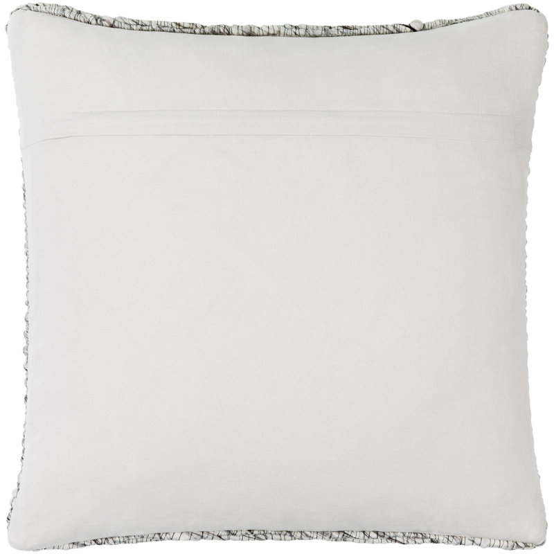 Coussin Elowyn, Housse de coussin seulement - sans coussin, 22 po x 22 po, Gris moyen