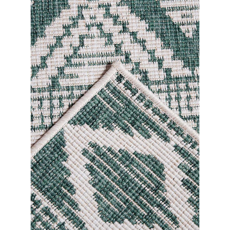 Peale Geometric Hand Woven Indoor / Outdoor Area Rug, Rectangle 160 x 230cm