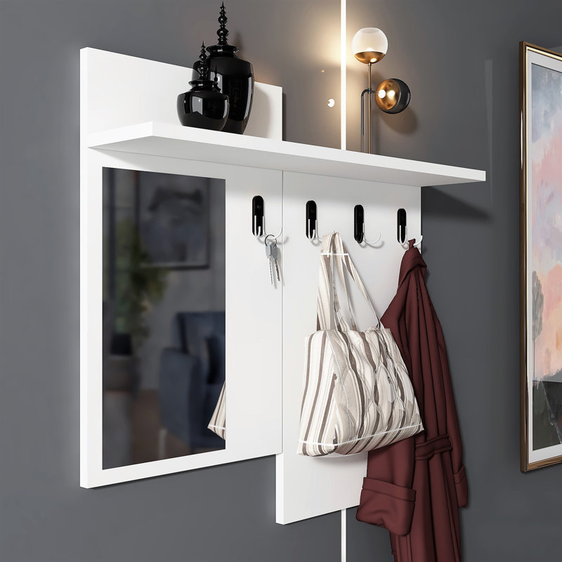 Hall Stand, Sliver/White
