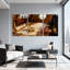 Ensemble de 3 reproductions d'art mural sur toile-1154465600