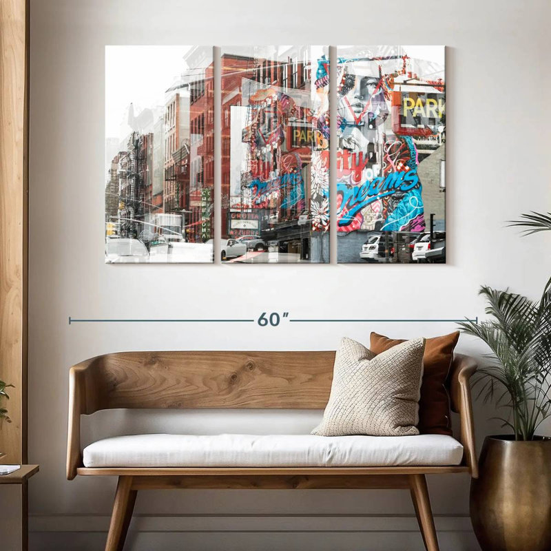 Sireci Urban Abstraction Dreams, 32" H x 50" W