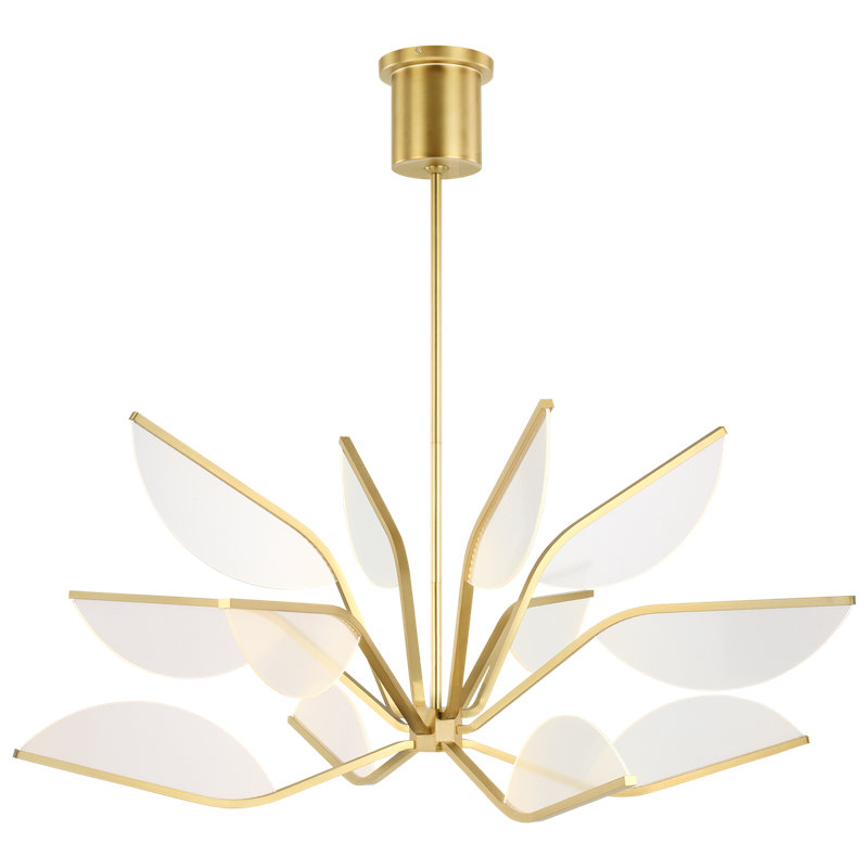 Belterra 38 Chandelier, Hand Rubbed Antique Brass, 22.5" H x 38" W x 38" D