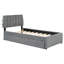 Lit plateforme simple tapissier gris avec lit gigogne, polyvalent et confortable pour une atmosphère grise et classique-1570185933-1570185932
