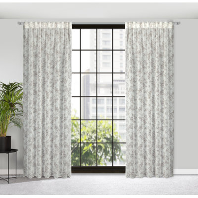 Abishai Semi -transparent Curtains Single Panel
