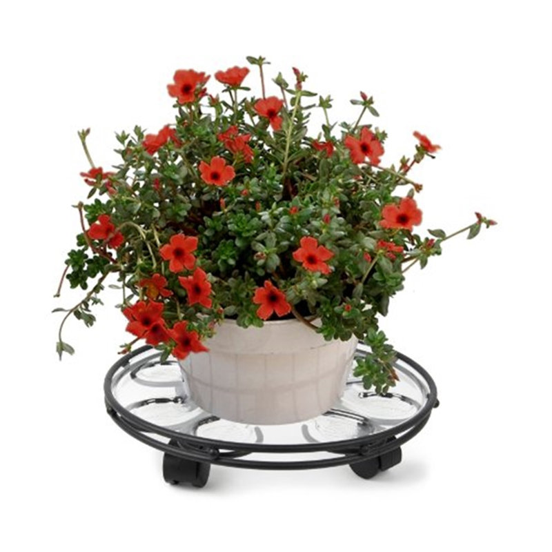 Deluxe Saucer Caddy, Black, 14"