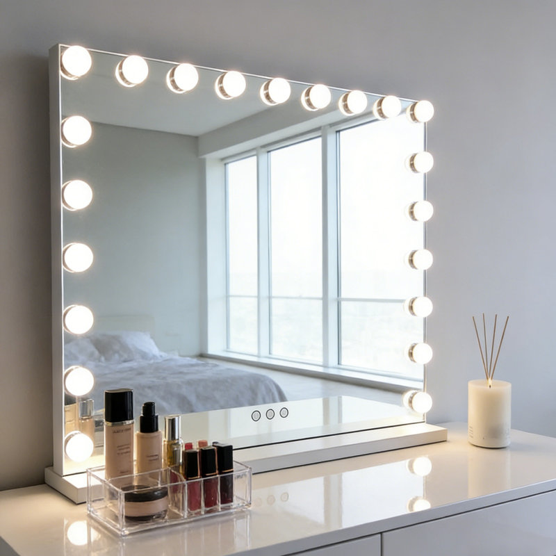 Éclairage à DEL à intensité variable pour le miroir de maquillage