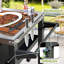 Table de barbecue extérieure à 3 tablettes, chariot de barbecue extérieur avec roulettes, four à pizza et table de préparation des aliments, table Blackstone avec plateau en acier inoxydable, support de barbecue pour plaque chauffante Blackstone pour barbecue extérieur-123115880