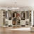 100” x100” Closet System with Wooden Drawer(Adjustable Width)-1763388982