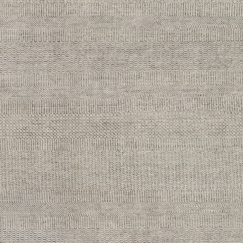 Tapis gris anthracite noué à la main Allana-Jo Southwestern, Rectangle 6 pi x 9 pi