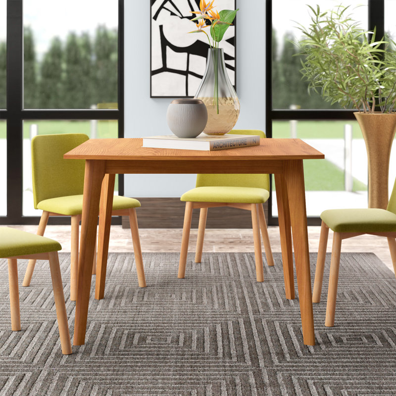 Catalina Fixed Top Table, 30" H x 40" L x 40" W, Natural Walnut