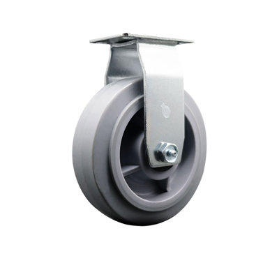 Thermoplastic Rubber Wheel Rigid Caster with Roller Bearing