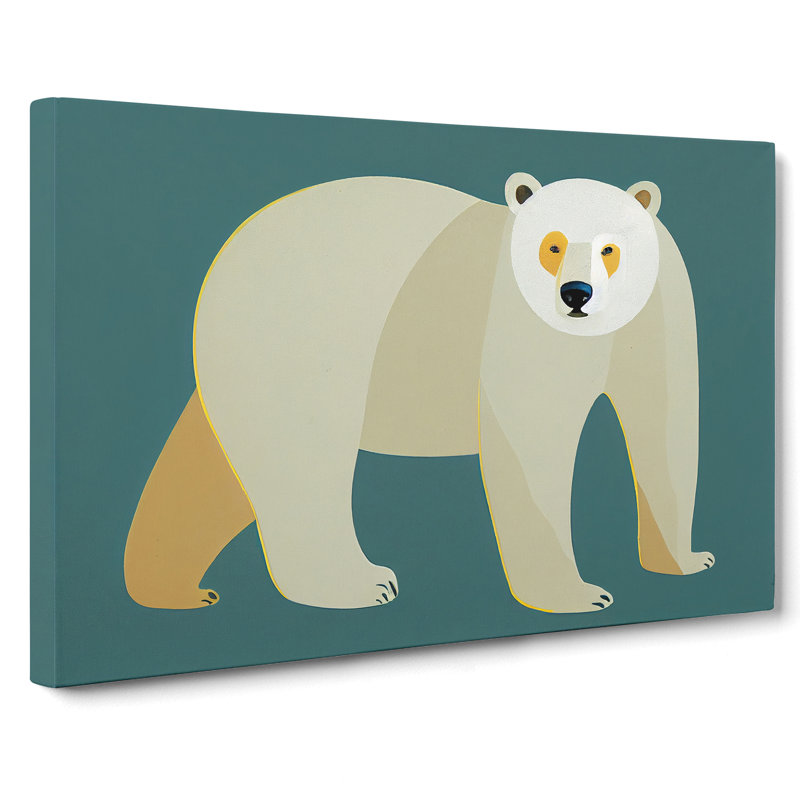 A Marvellous Polar Bear - Wrapped Canvas, 35cm H x 50cm W x 3cm D