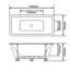 170mm x 79mm Soaking Acrylic Bathtub
