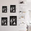 Décoration murale en métal, lignes abstraites, silhouette de fille, décoration murale abstraite moderne-94208060-94208061