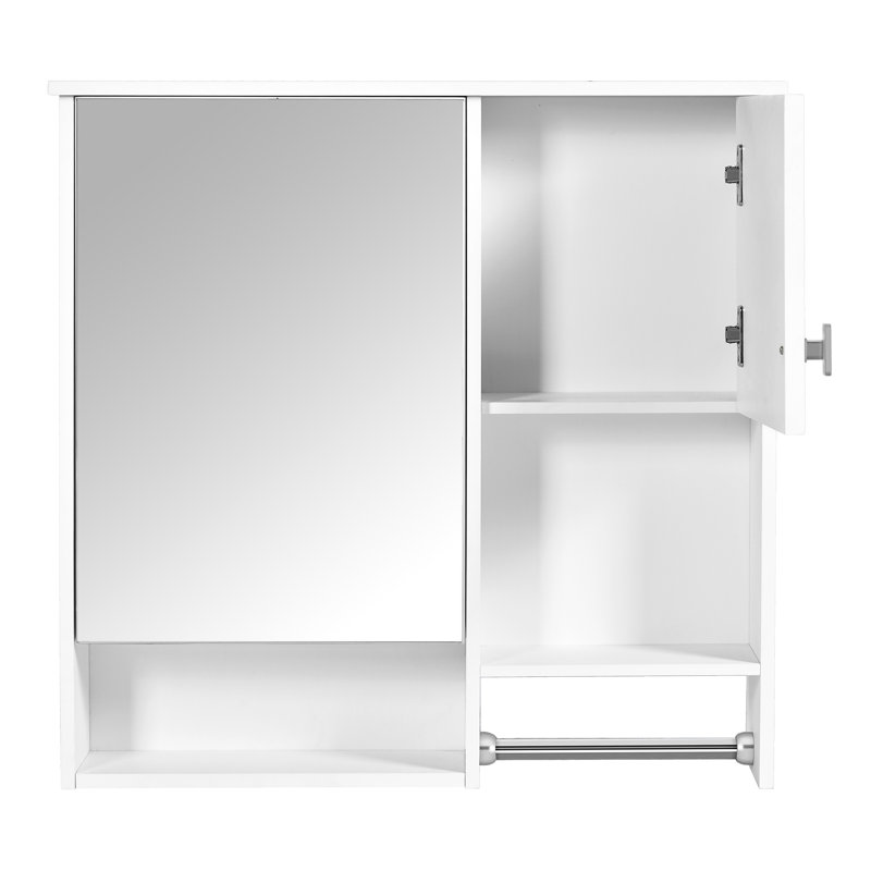 Armoire de salle de bain - et fonctionnelle 29 po x 28 po avec miroir pour un rangement pratique