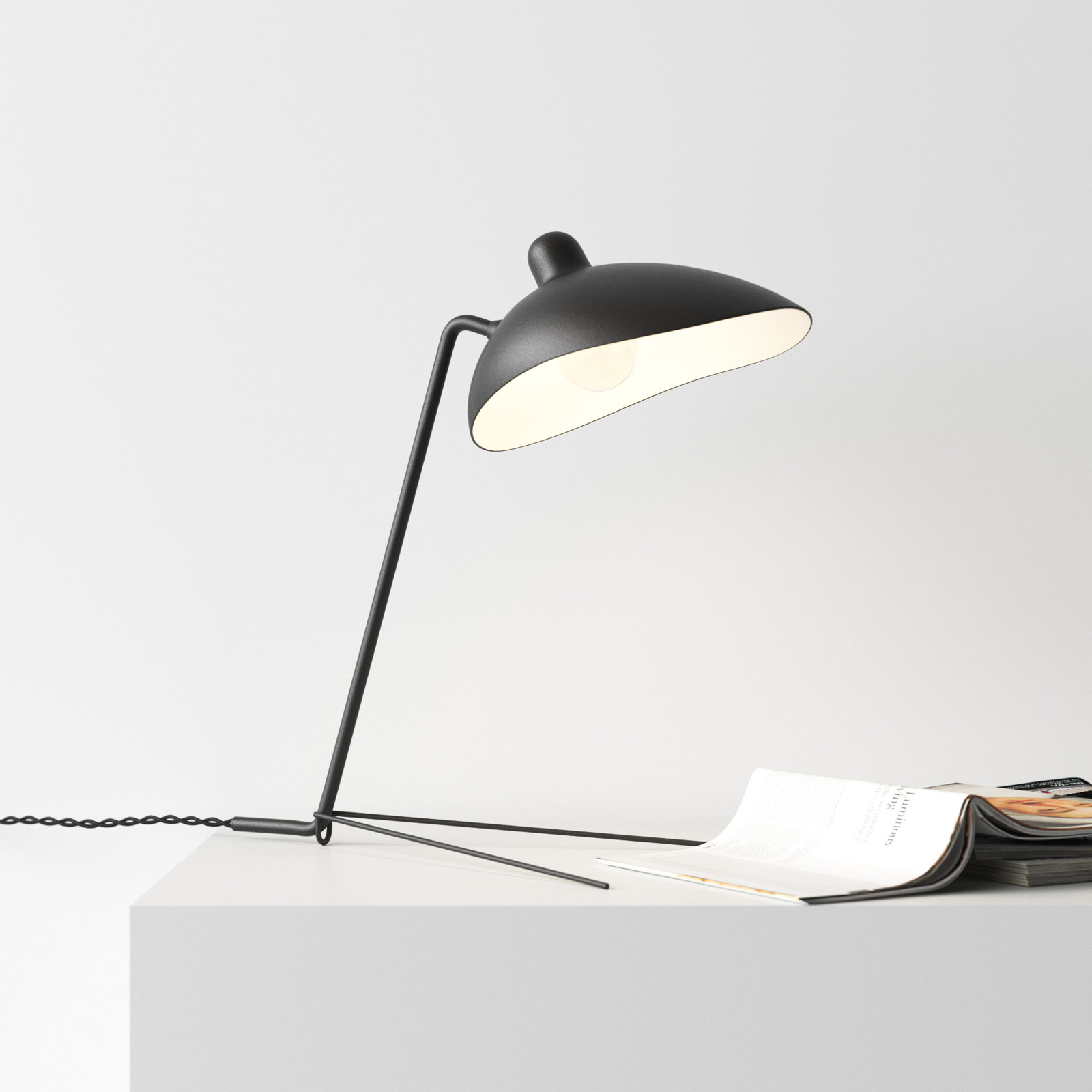 Whit 19.3" Desk Lamp, Matte Black