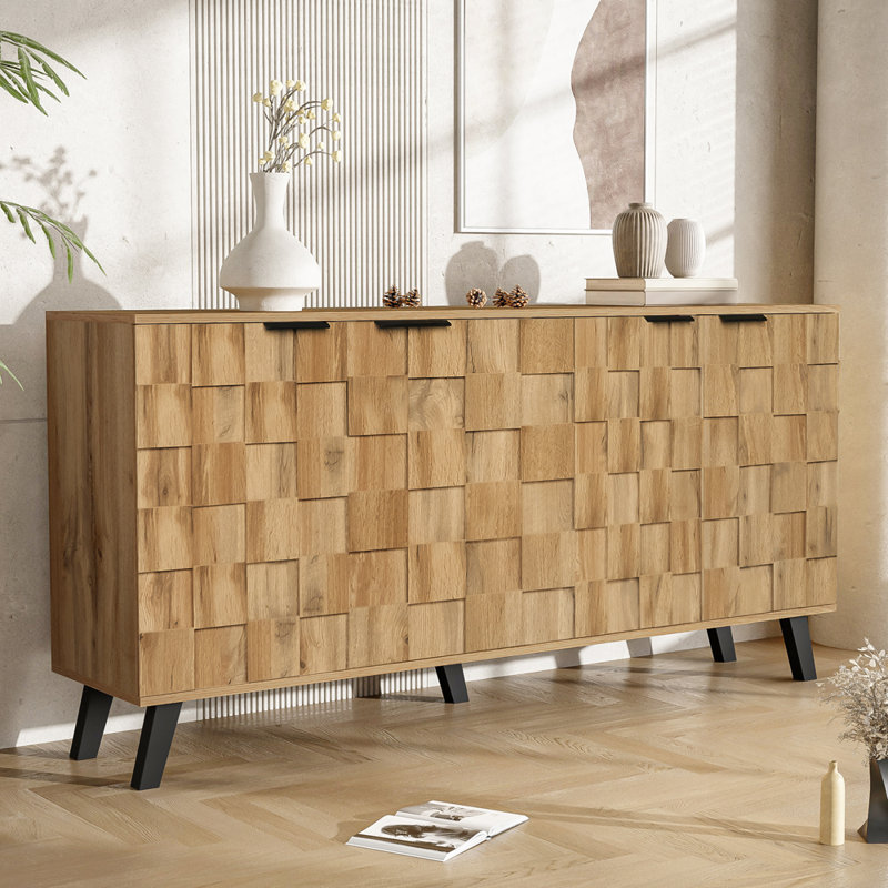 150cm Sideboard, Light Wood