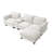 [VIDEO+NEW]109*57" Modern Sectional Cloud Sofa With Console