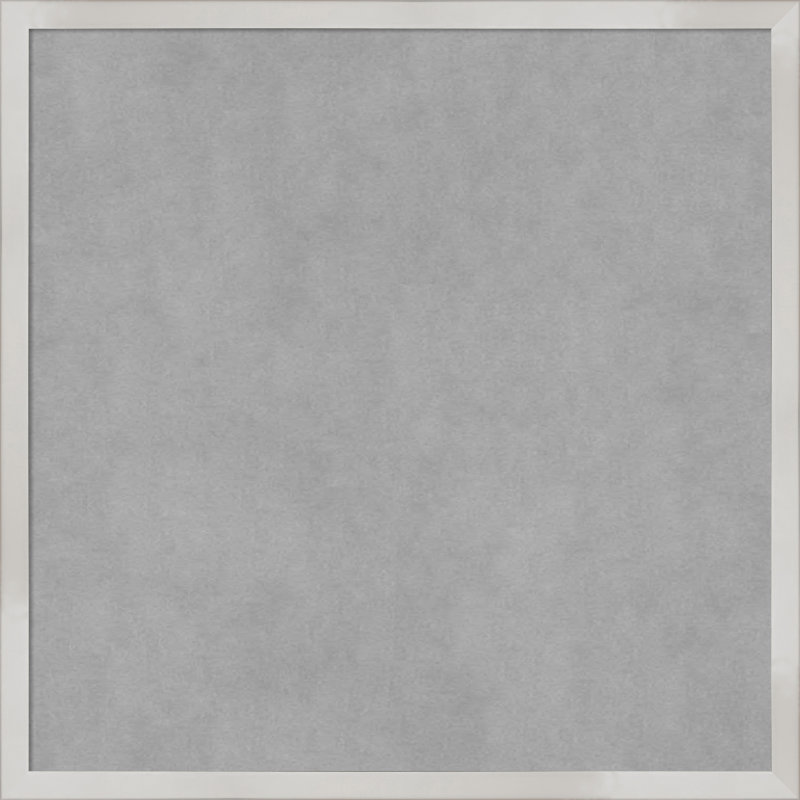 Tableau magnétique à cadre argenté Svelte, H 21 po x l 21 po