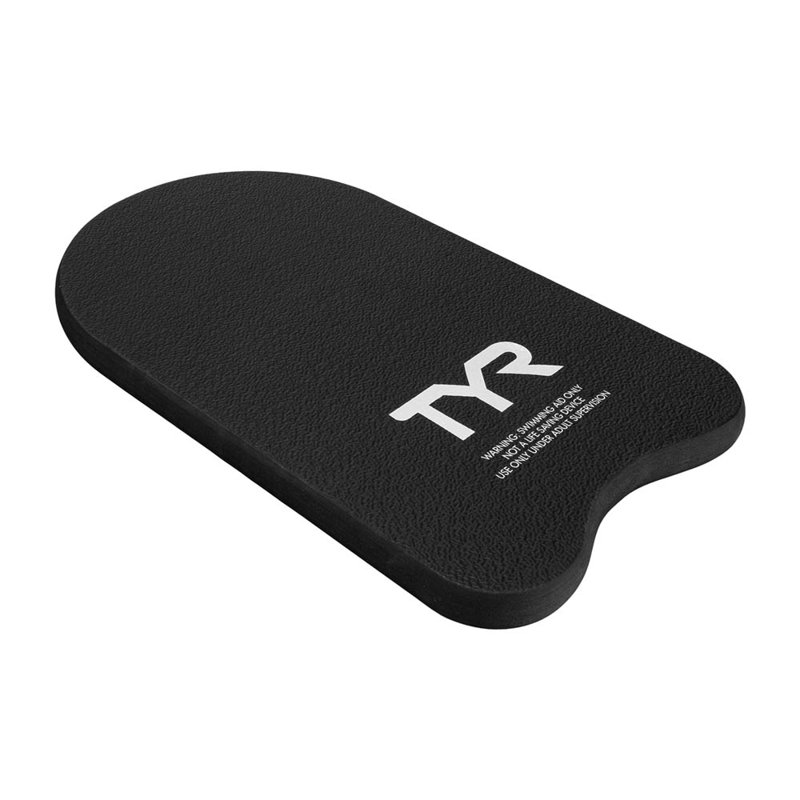 TYR Swimming Training Classic Durable Lightweight Kickboard, Black Color