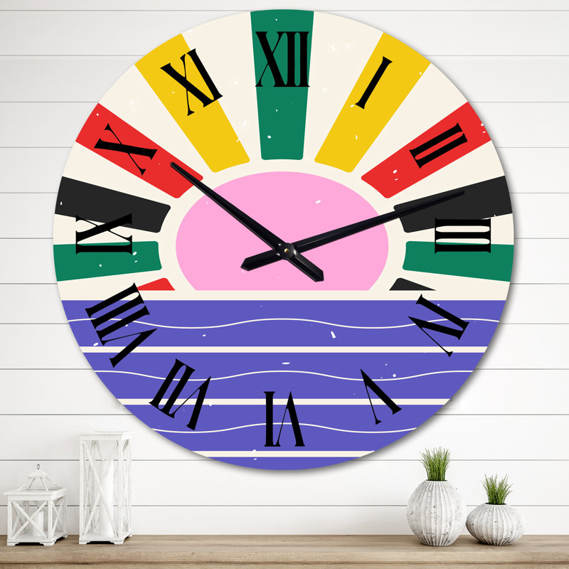 Très grande horloge murale rétro, Très grand