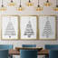 Arbre de Noël - Toile tendue avec châssis sur mesure - 3 pièces-1750120857-1750120856